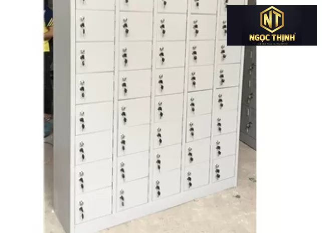 Xưởng Nội Thất Ngọc Thịnh - Tủ locker, tủ sắt 40 ngăn phù hợp với những nơi cần sức chứa lớn